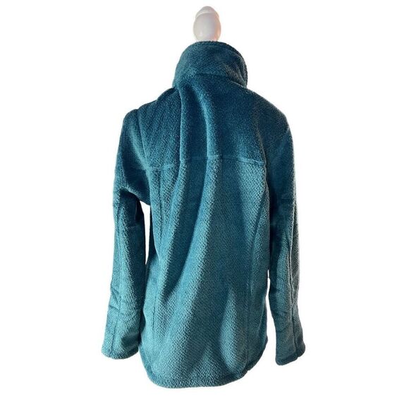 Patagonia Women's Wavy Blue Re-Tool Snap-T Slim Fit Fleece Pullover Large NWT - Picture 2 of 7
